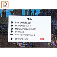 遊戲中途可隨時按「A」鍵儲存進度，「B」鍵讀取Save檔。