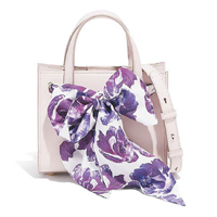 Salvatore Ferragamo Foulard白×紫色Tote Shoulder Bag $11,950（B）