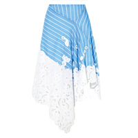 JONATHAN SIMKHAI粉藍色條子拼米通花半截裙 $4,720（B）