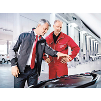 是次體驗日，Audi車主登記後便可享專業維修人員免費檢測汽車。