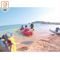 Sea Kayak可單人或雙人乘坐，操控也比想像的容易。