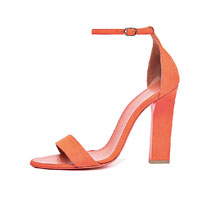 橙色Ankle Strap高踭涼鞋 $5,500