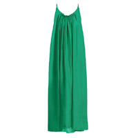 LOUP CHARMANT綠色絲質吊帶長裙 $4,920（D）