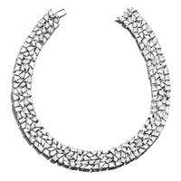 Tiffany 2018Blue Book鉑金頸鏈，鑲嵌逾91卡訂製切割鑽石。<br>約$918萬（A）