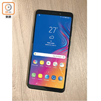 Galaxy A9備有6.3吋無邊際屏幕，Super AMOLED靚芒色彩鮮艷。