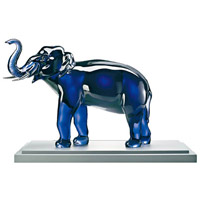 Baccarat Elephant藍色大象擺件 $32.5萬（B）