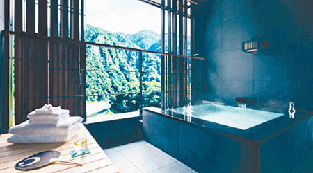 虹夕諾雅谷關酒店位處風景秀麗的台中山脈及溫泉地區，是星野集團旗下第二間日本以外的酒店。