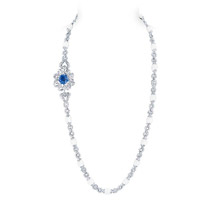 Louis Vuitton Conquêtes-Regalia 18K白金鑽石藍寶石及月光石頸鏈 $552萬（B）