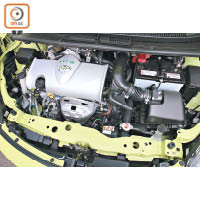 沿用1.5公升Dual VVT-iE引擎，擁有理想的低耗油表現。