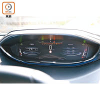 搭載的智能速度顯示及限制系統，能因應路段的車速限制，在12.3吋數碼儀錶板中央顯示。