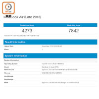 試跑《Geekbench 4》單核及多核分別得到4,273分及7,842分。