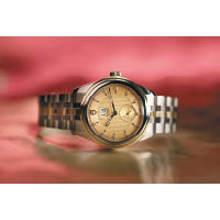 Tudor Glamour Double Date黃金鋼錶殼配香檳色錶面及鑽石刻度鏈帶腕錶<br>$40,600