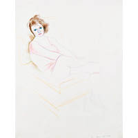 David Hockney是英國最有名的普普藝術大師，圖為作品《Celia in a Pink Chemise》。（估價：HK$4,750,000）