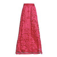 Alberta Ferretti紅色織花圖案半截裙 $5,002（A）