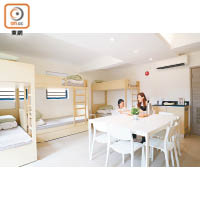 度假營提供不同類型的住宿選擇，供個別旅客或多至10人的團體租用。