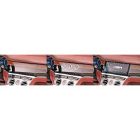 賓利三面翻轉中控面板的3個平面分別為純木飾面、由3個錶盤組成分別顯示車外溫度、指南針及計時器的華麗飾面和12.3吋Retina數碼觸控屏幕。