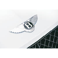 加長了的引擎蓋上鑲有「飛翼B」廠徽，盡顯不凡身份。