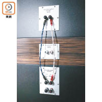 採用高階WBT Binding接線柱，確保音訊傳輸時不受干擾。