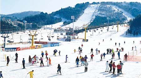 龍平滑雪渡假村每年平均降雪量高達250cm，擁有天賜自然條件。