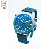 Pilot’s Watch Double Chronograph TOP GUN Ceratanium，錶殼以瓷化鈦金屬製成。$12.1萬
