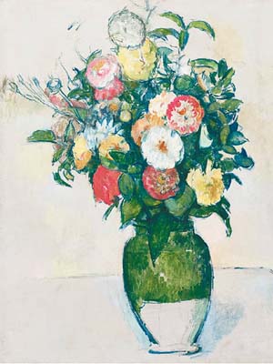 PAUL CÉZANNE<br>《Fleurs dans un pots d’olives》（1880~1882年）