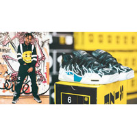 Under Armour去年亦曾邀請A$AP Rocky合作，以其個人品牌AWGE名義推出聯名鞋款。