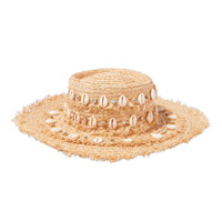 Aquazzura貝殼裝飾草帽<br>$2,395（A）