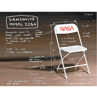 早前Tom Sachs發售了一款以Samsonite Model 2250摺椅改裝而成的NASA Chair。