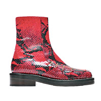Marni紅色蛇皮短靴 <br>$9,600（A