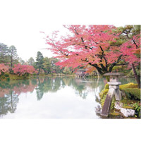 兼六園是江戶時代具代表性的迴遊林泉式庭園，現為日本三大名園之一。