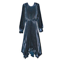 Sandro深藍色絲絨連身裙 $3,485（C）