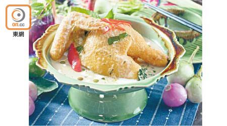 青咖喱雞<br>辛香辣味濃的青咖喱，配上嫩滑雞件，惹味好送飯。