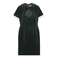 COMME DES GARÇONS GIRL黑色絲絨連身短裙 $5,040（A）