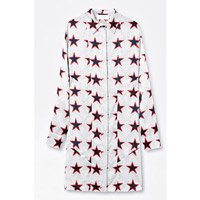 Sportmax白×紅×藍色<br>星星圖案恤衫裙 $10,380（D）