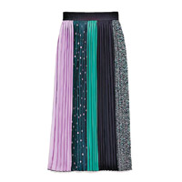 KATE SPADE彩色及印花拼布絲質半截裙 $2,900（A）