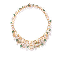 Tiffany & Co. Jean Schlumberger傳奇設計系列─Fantasy 18K黃金及鉑金鑲祖母綠及鑽石頸鏈 $404.9萬（A）