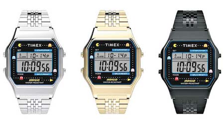 TIMEX旗下的TIMEX 80電子腕錶推出Pac-Man聯乘款式，一推出便售罄，現時趁40周年於日本再度推出。