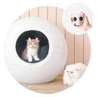 「Circle Zero」能與手機App連結，主人可監測貓咪上廁所的頻率，以及待在貓沙盆的時間。