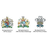 王室認證（Royal Warrant）分別由英女王伊利沙伯二世（HM The Queen）、菲臘親王（HRH The Duke of Edinburgh）及查理斯王子（HRH The Prince of Wales）3位王室成員授予。