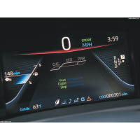 8吋彩色儀錶為駕駛者提供不同行車資訊。
