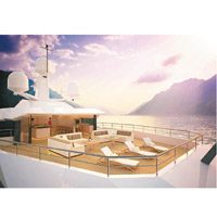 飛橋甲板和艙室均可享受日光浴。