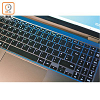 Pro Keyboard用上寬鍵帽及橡膠彈片，提升打字速度及舒適度。
