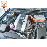 沿用由2.5L直四雙VVT-i引擎及後軸電馬達組成的油電混能動力系統，綜效馬力維持223ps。