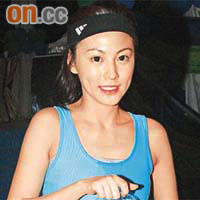藝人劉心悠連續四年參加馬拉松比賽，今年更以一小時二十三分完成十公里賽事。