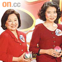 李麗娟（左）同前行政會議成員方黃吉雯（右）都係六十歲，方太大媽打幾個月。