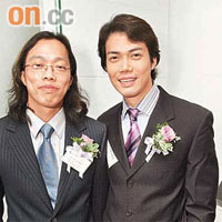 謝梓華醫生（左）為Laughing哥藝人謝天華的胞弟。
