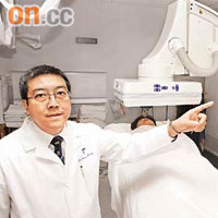 梁惠棠指九成接受SIRT注射病人的肝腫瘤有縮細效果。