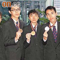 代表香港參加第五十屆國際數學奧林匹克的中學生取得佳績。