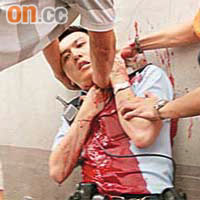 朱振國當日執勤時遇襲致癱瘓。