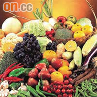 葉酸可以從蔬菜及生果中吸收。